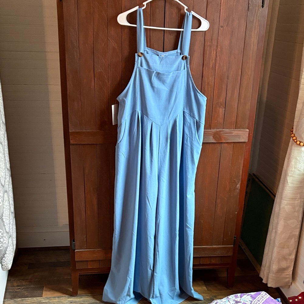 Blue overalls